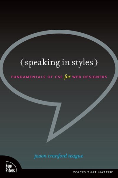 Speaking in Styles: Fundamentals of CSS for Web Designers cover