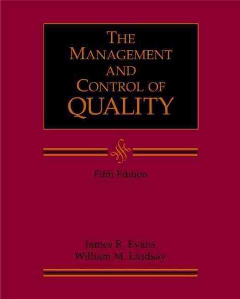 Management and the Control of Quality with Student CD-ROM cover