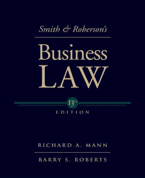 Smith and Roberson’s Business Law (Smith & Roberson's Business Law) cover