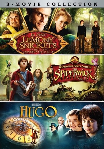 Lemony Snicket's/Spiderwick Chronicles/Hugo 3-Movie Collection cover