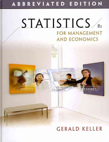 Statistics for Management and Economics (with CD-ROM) (Available Titles Aplia) cover