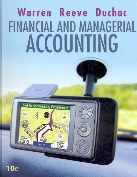 Financial & Managerial Accounting (Available Titles CengageNOW)
