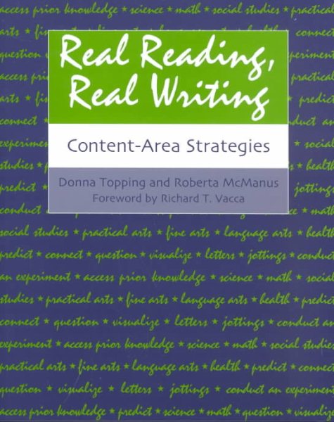 Real Reading, Real Writing: Content-Area Strategies cover