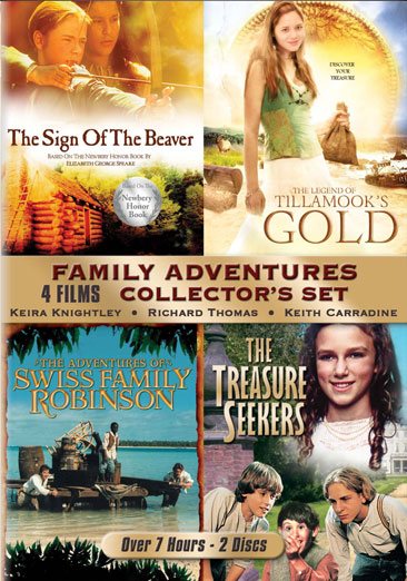 Family Adventures Collector's Set (The Sign of the Beaver / The Legend of Tillamook's Gold / The Adventures of Swiss Family Robinson / The Treasure Seekers)