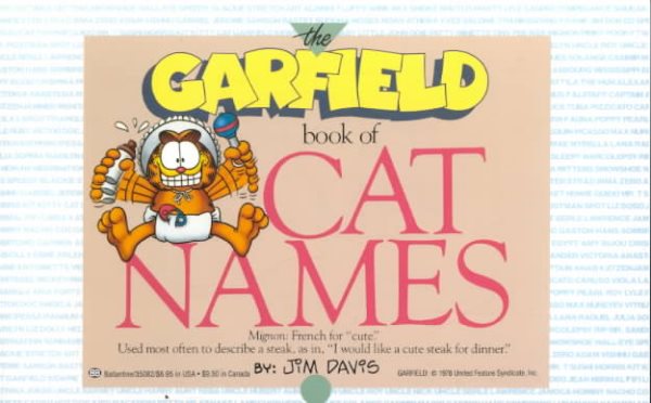 Garfield Book of Cat Names cover