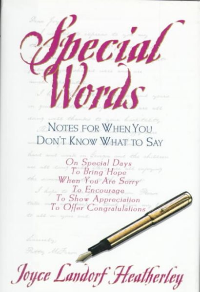 Special Words cover