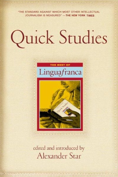 Quick Studies: The Best of Lingua Franca cover