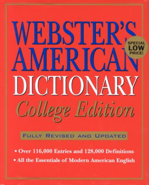 Webster's American Dictionary: College Edition, 2nd Edition cover
