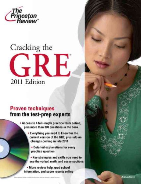 Cracking the GRE with DVD, 2011 Edition (Graduate School Test Preparation) cover