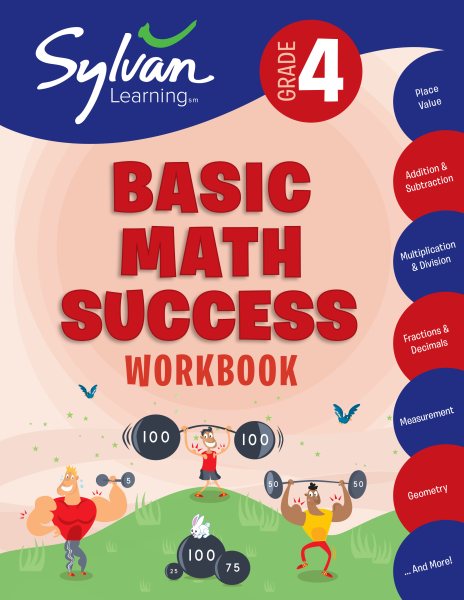 Fourth Grade Basic Math Success (Sylvan Workbooks) (Math Workbooks) cover