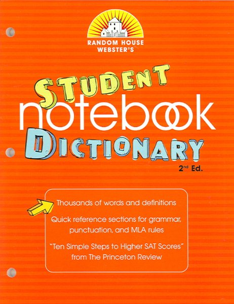 Random House Webster's Student Notebook Dictionary, Second Edition cover