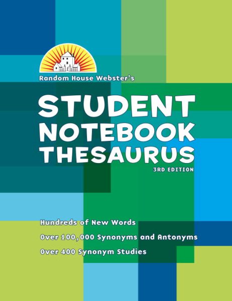 Random House Webster's Student Notebook Thesaurus, Third Edition cover