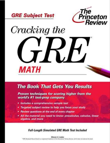 Cracking the GRE Math (Princeton Review: Cracking the GRE)
