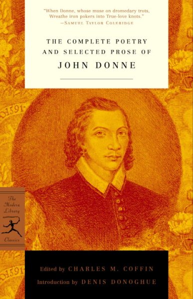The Complete Poetry and Selected Prose of John Donne (Modern Library Classics) cover
