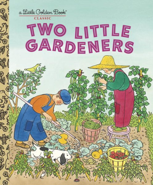 Two Little Gardeners (Little Golden Book) cover