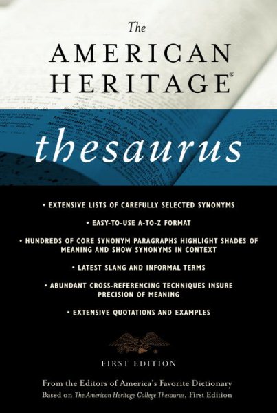 The American Heritage Thesaurus, First Edition