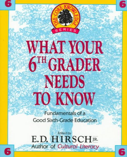 WHAT YOUR 6TH GRADER NEEDS TO KNOW (Core Knowledge Series) cover