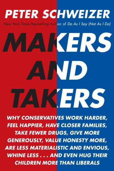Makers and Takers: Why conservatives work harder, feel happier, have closer families, take fewer drugs, give more generously, value honesty more, are less materialistic and cover