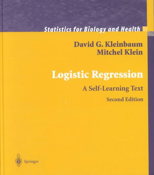 Logistic Regression: A Self-Learning Text cover