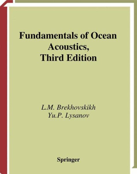 Fundamentals of Ocean Acoustics (Modern Acoustics and Signal Processing) cover