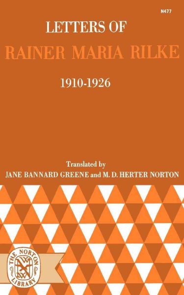 Letters of Rainer Maria Rilke, 1910-1926 cover