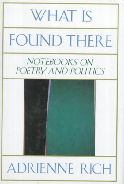 What Is Found There: Notebooks on Poetry and Politics cover