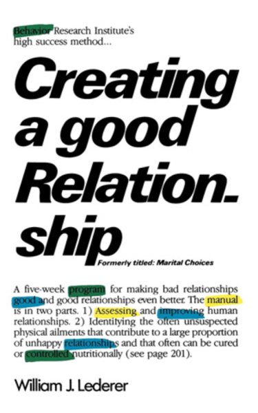 Creating a Good Relationship cover