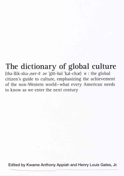 The Dictionary of Global Culture cover