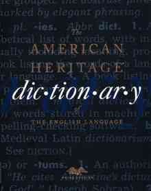 The American Heritage Dictionary of the English Language cover
