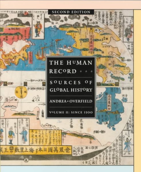 The Human Record: Sources of Global History, Vol. 2: Since 1500 cover