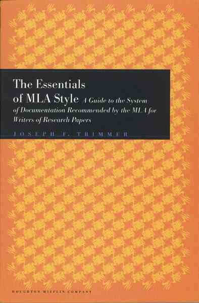 The Essentials of MLA Style: A Guide to Documentation for Writers of Research Papers cover
