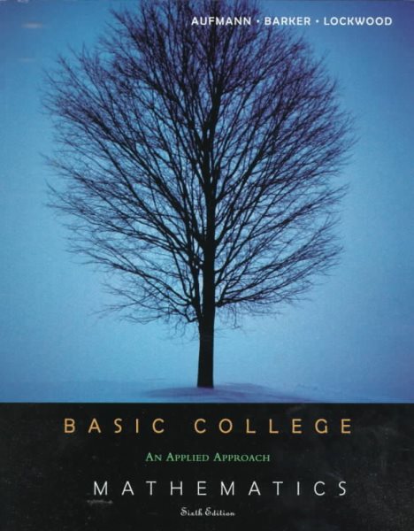 Basic College Mathematics: An Applied Approach cover
