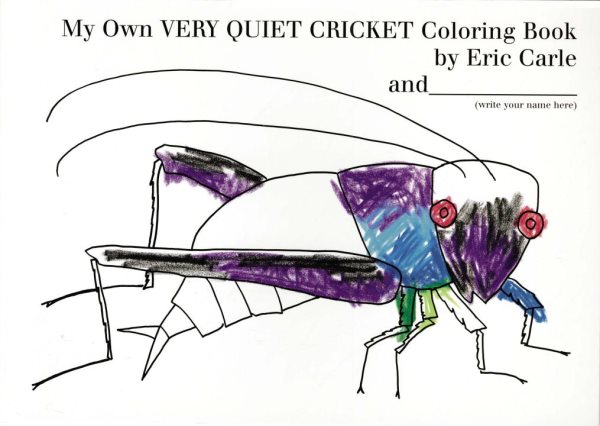 My Own Very Quiet Cricket Coloring Book cover