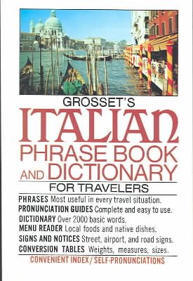Grosset's Italian Phrase Book and Dictionary for Travelers (Perigee) cover