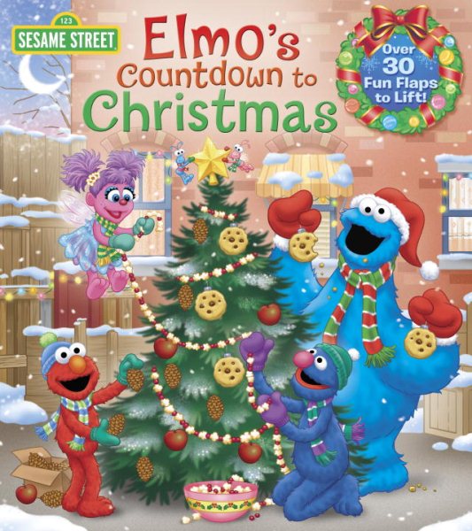 Elmo's Countdown to Christmas (Sesame Street) (Lift-the-Flap) cover