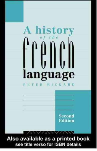 A History of the French Language cover