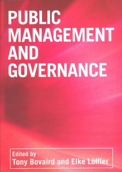 Public Management and Governance cover