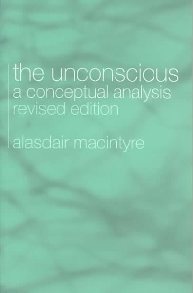 The Unconscious: A Conceptual Analysis cover