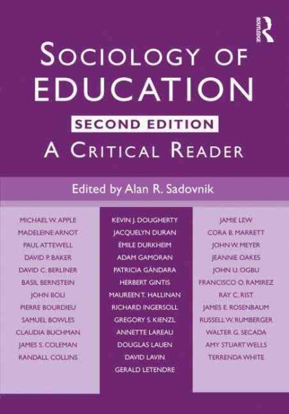 Sociology of Education: A Critical Reader cover