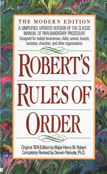 Robert's Rules of Order: A Simplified, Updated Version of the Classic Manual of Parliamentary Procedure cover