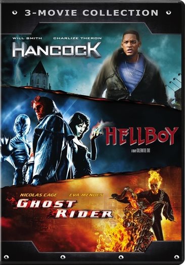 Ghost Rider (2007) / Hancock / Hellboy (2004) - Set cover