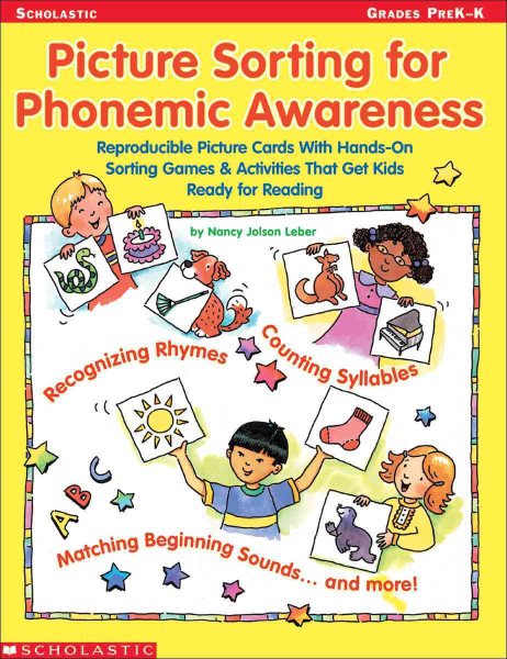 Picture Sorting for Phonemic Awareness: Reproducible Picture Cards with Hands-On Sorting Games & Activities That Get Kids Ready for Reading cover