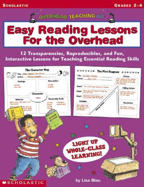 Easy Reading Lessons for The Overhead: 12 Transparencies, Reproducibles, and Fun, Interactive Lessons for Teaching Essential Reading Skills (Overhead Teaching Kit) cover