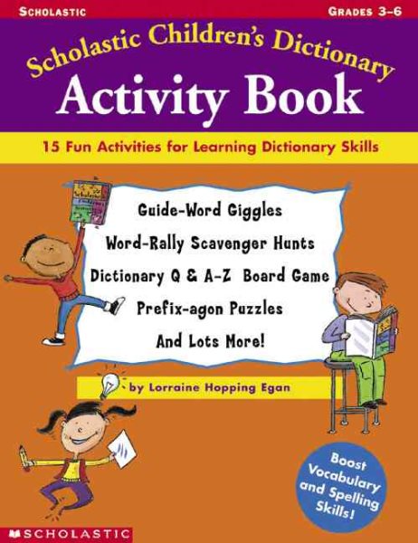 Scholastic Children's Dictionary Activity Book cover