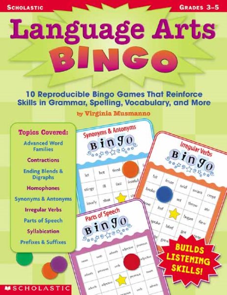 Language Arts Bingo cover