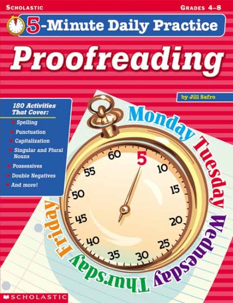 Proofreading Grades 4-8 (5-Minute Daily Practice)