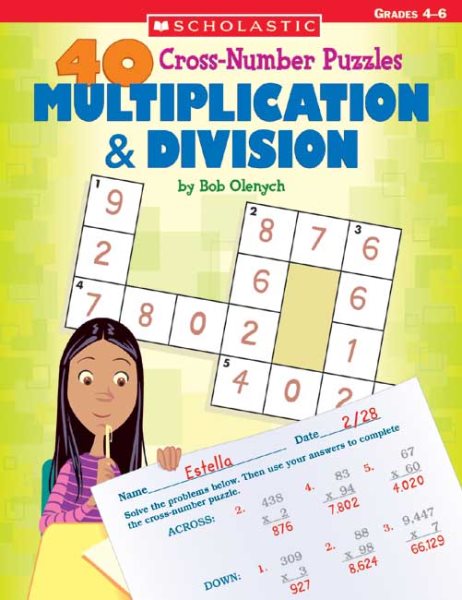 40 Cross-number Puzzles: Multiplication & Division (40 Cros-number Puzzles) cover