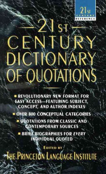 21st Century Dictionary of Quotations (21st Century Reference) cover