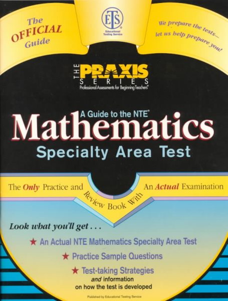 Guide to the Mathmatics Specialty Area Test (GUIDE TO THE MATHEMATICS SPECIALTY AREA TEST) cover