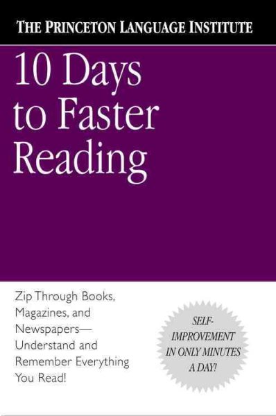 10 Days to Faster Reading cover